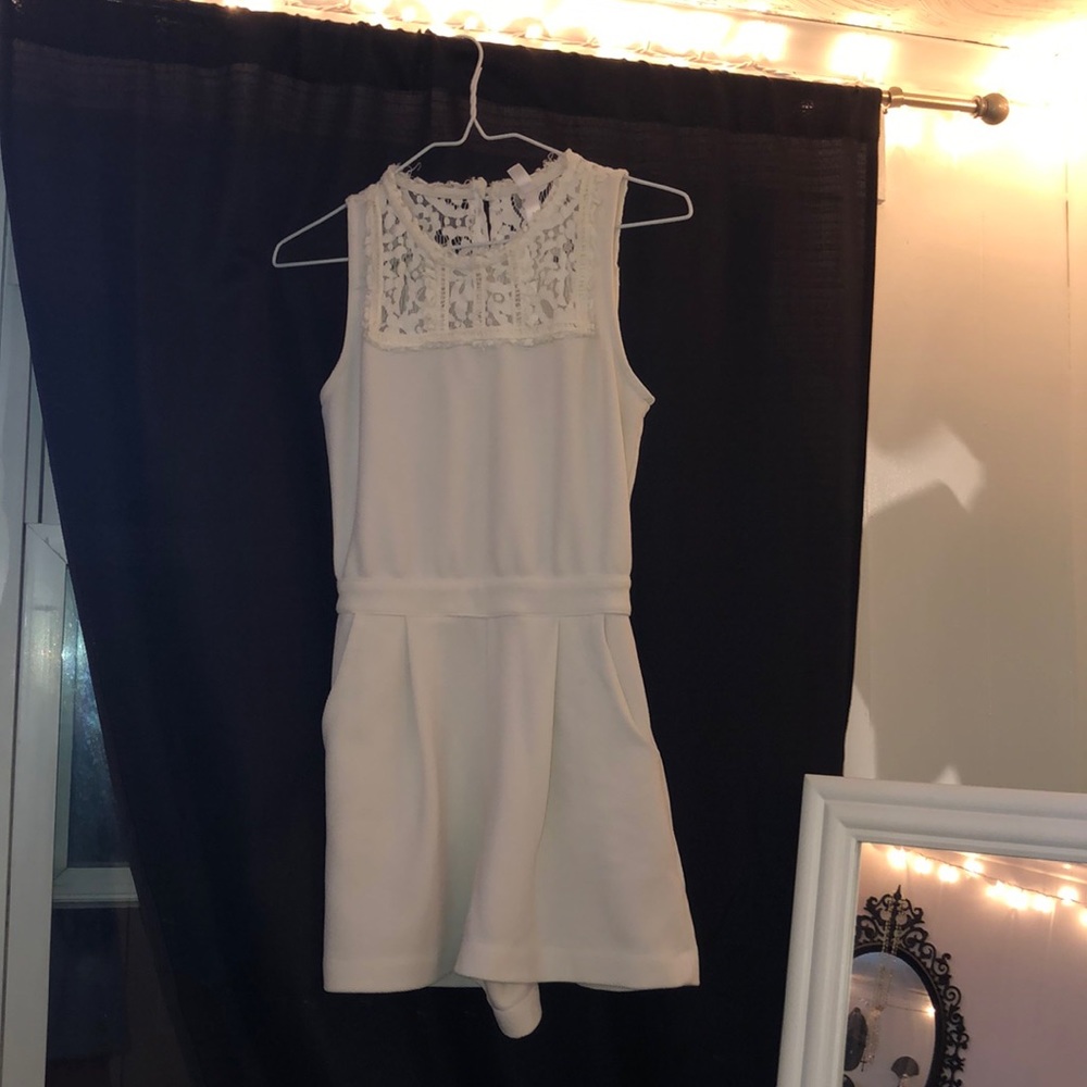 White/Cream romper